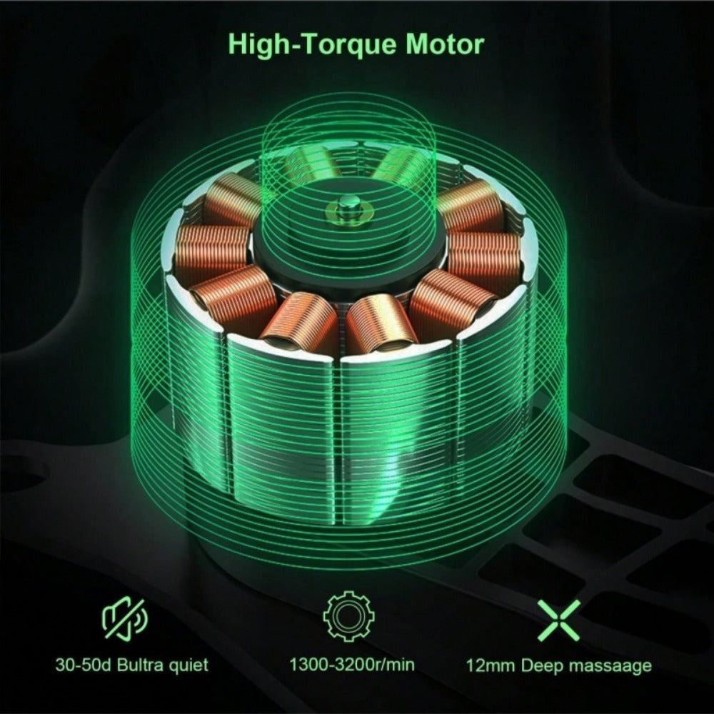 DeepRelief Pro Massage Gun – Ultra-Quiet, High-Intensity Muscle Recovery Tool